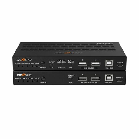 BZBGEAR 4K 18Gbps HDMIHDBaseT 30 Extender IReARCARCPoCLANUSB  Audio EmbeddingDeembedding 330ft BG-EXH-100C6
